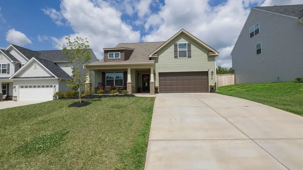 Suburban detached home with driveway